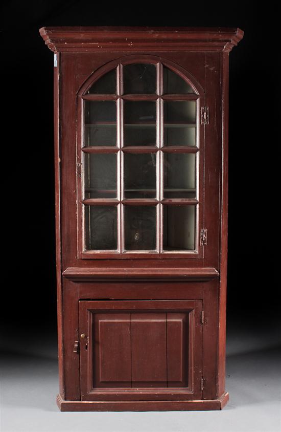 Federal painted wood glazed panel