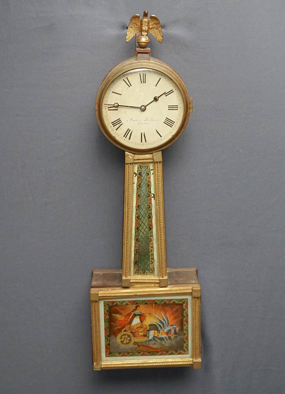 FEDERAL PARTIAL GILT MAHOGANY AND
