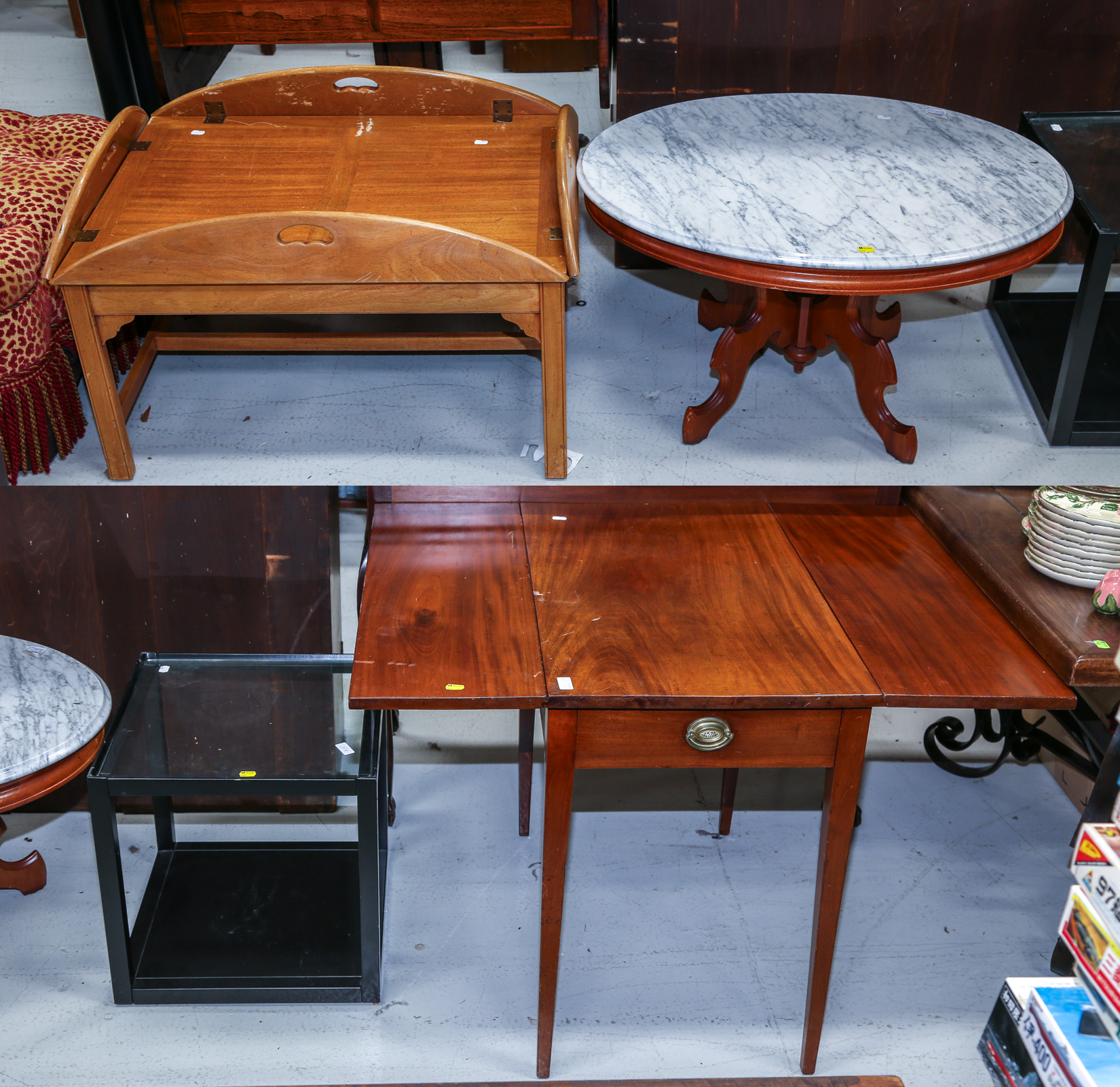 FEDERAL PEMBROKE TABLE & THREE