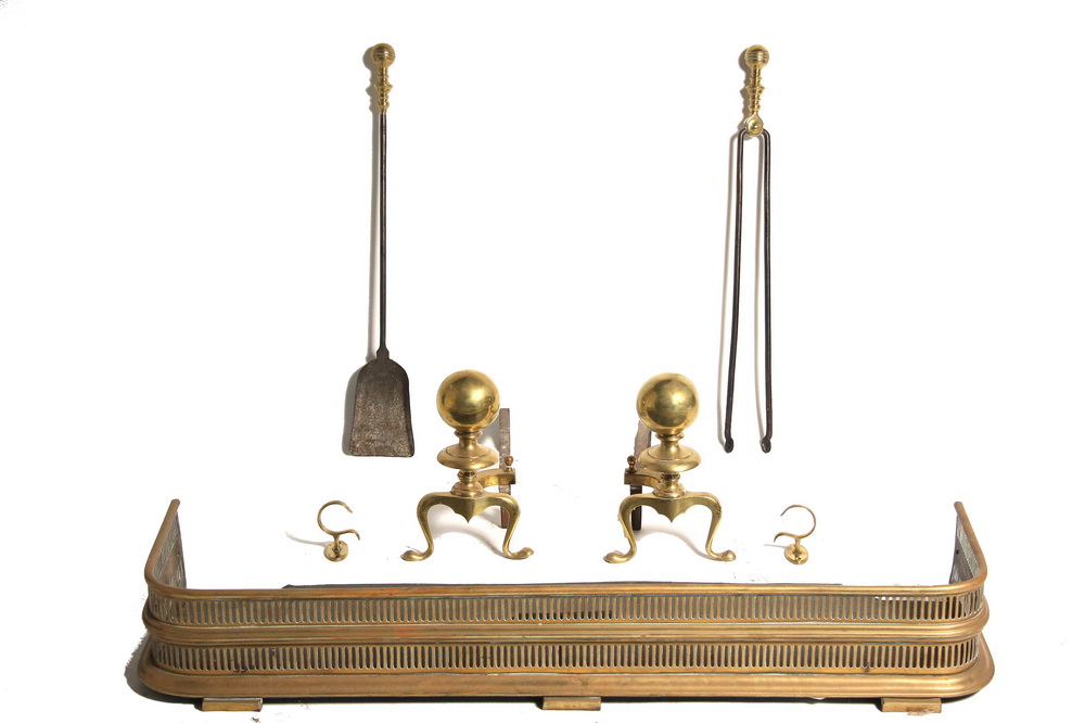 FEDERAL PERIOD FIREPLACE SET -