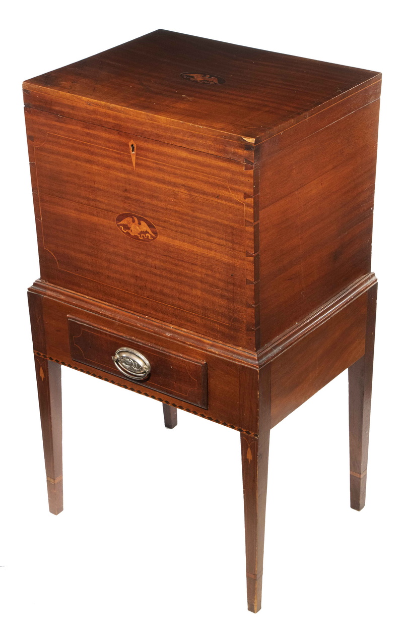 FEDERAL PERIOD TWO-PART MAHOGANY