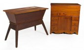 Federal pine doughbox table an
