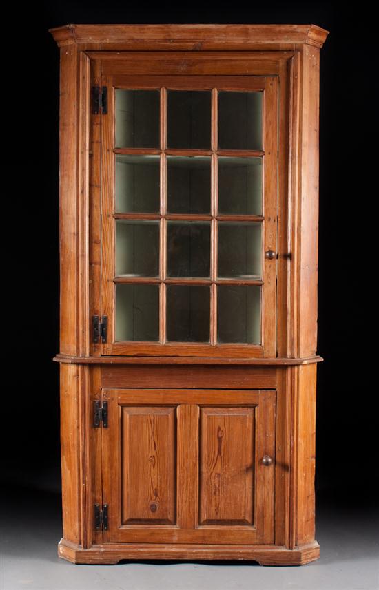 Federal pine glazed panel door