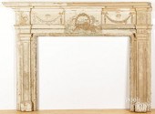 FEDERAL PINE MANTEL, 19TH C.Fe