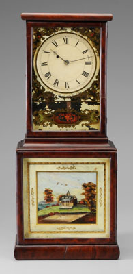 Federal Reverse-Painted Shelf Clock