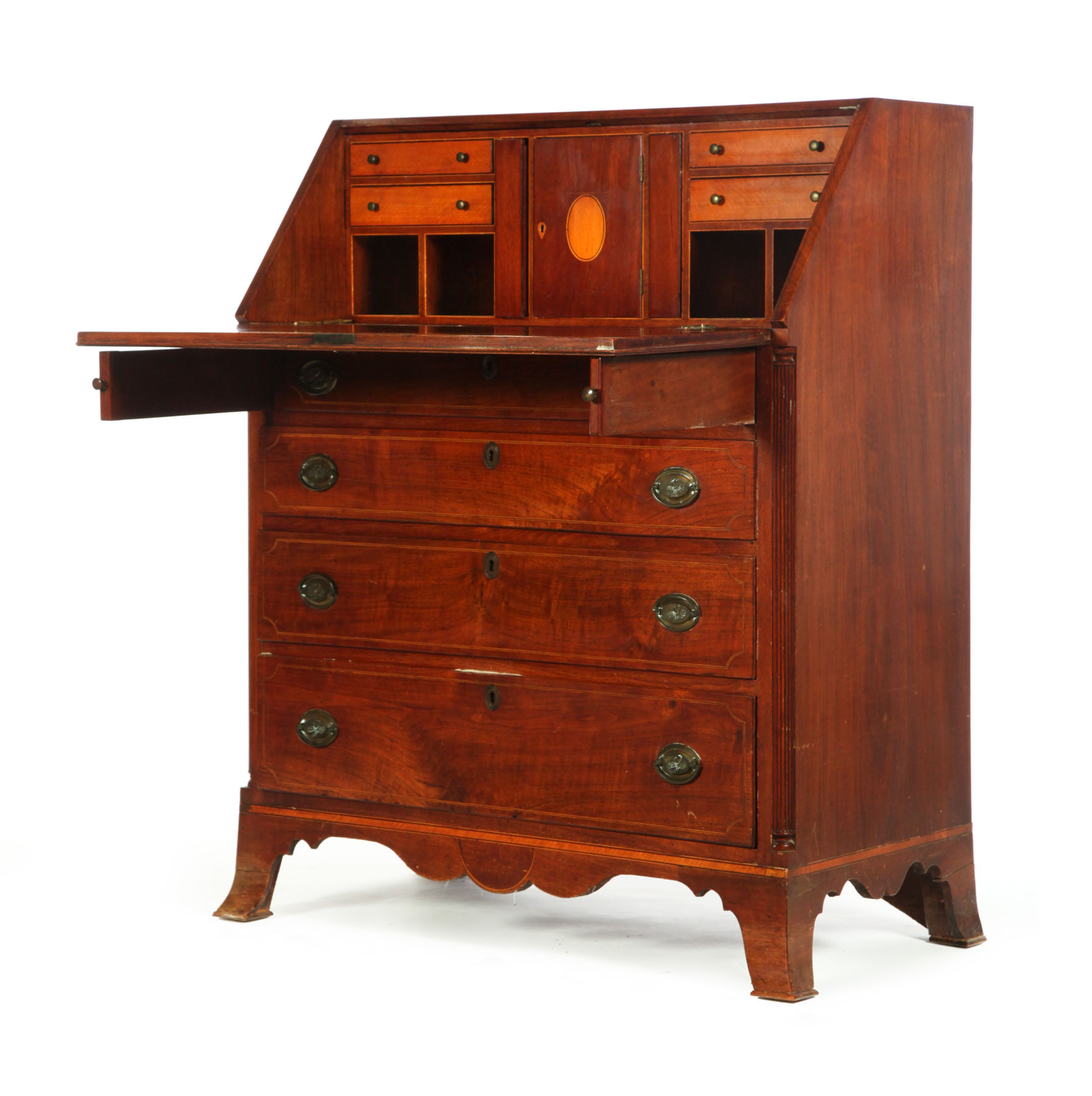 FEDERAL SLANT-FRONT DESK.  American