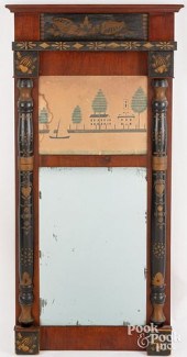 FEDERAL STENCIL DECORATED MIRR