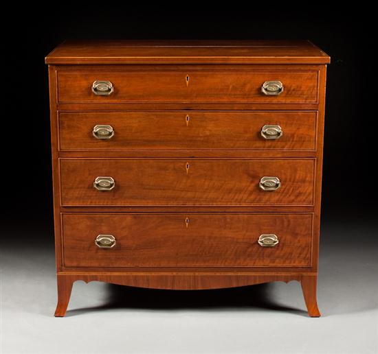 Federal stringer inlaid mahogany