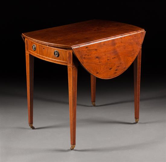 Federal stringer inlaid mahogany