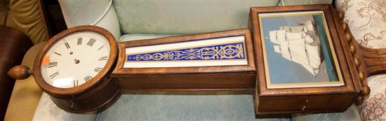 Federal style banjo clock in the