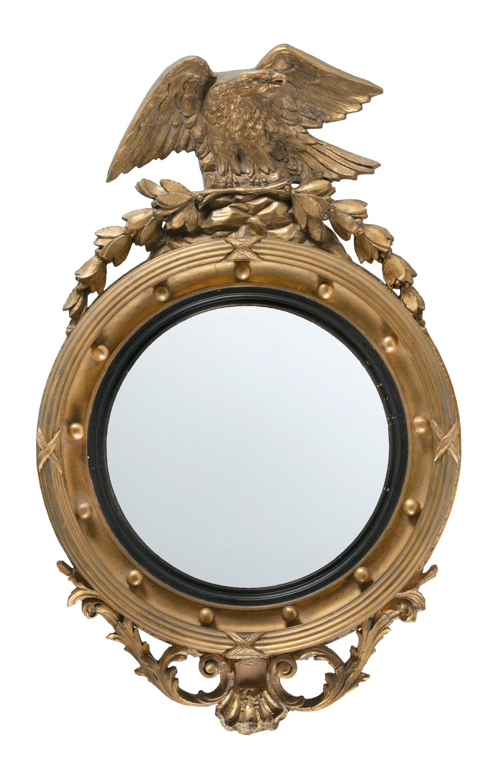 FEDERAL-STYLE BULL'S-EYE MIRROR