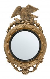 FEDERAL-STYLE BULL'S-EYE MIRRO