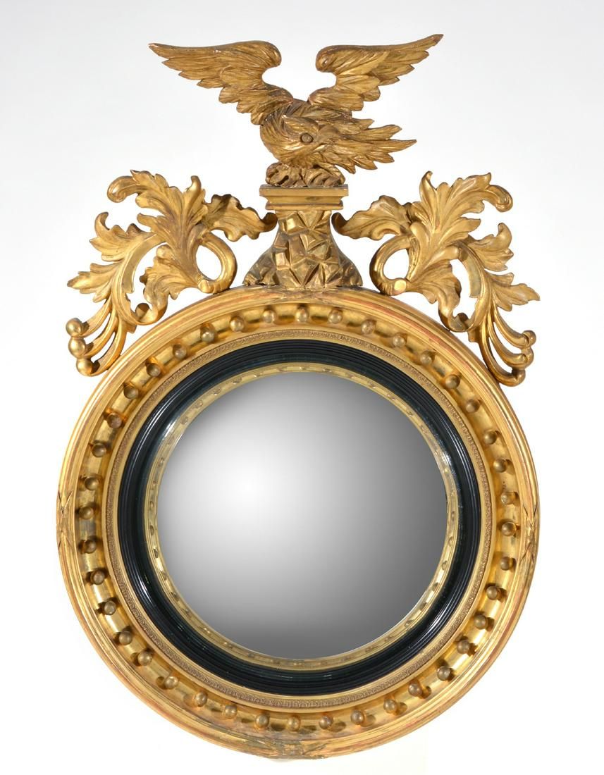 FEDERAL STYLE BULL'S-EYE MIRROR