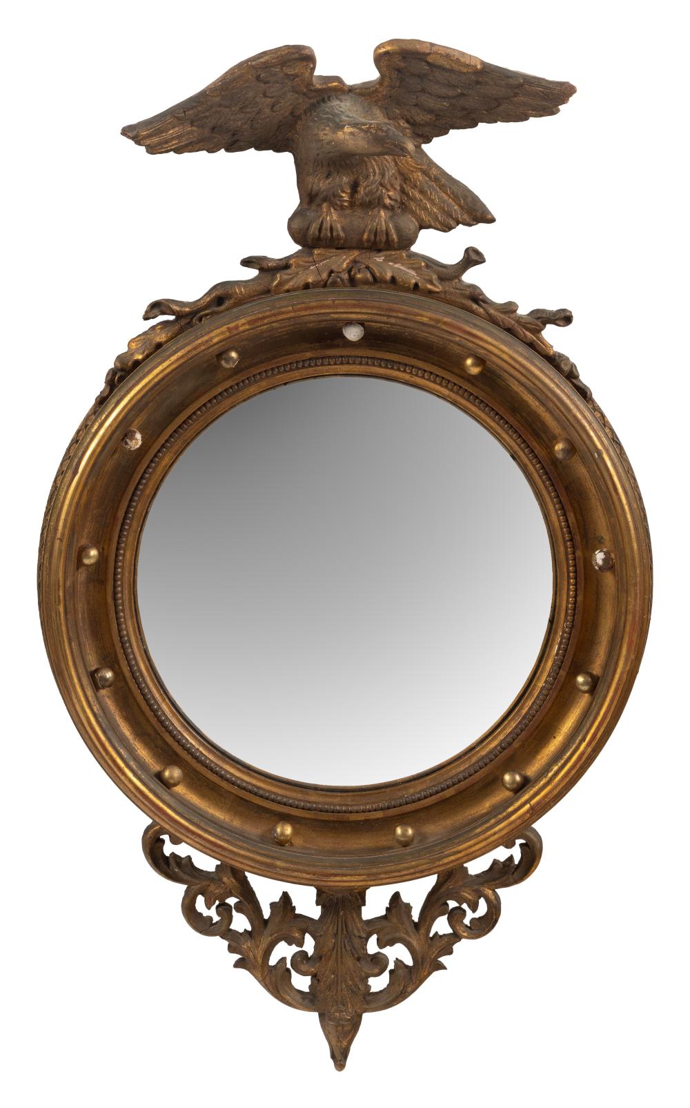FEDERAL-STYLE CARVED AND GILT