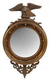 FEDERAL-STYLE CARVED AND GILT