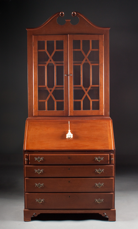 Federal style cherrywood and glazed