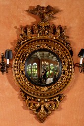 FEDERAL-STYLE CONVEX WALL MIRR