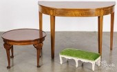 FEDERAL STYLE DEMILUNE TABLE,