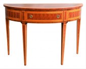 FEDERAL STYLE DEMILUNE TABLE,
