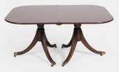 FEDERAL-STYLE DOUBLE-PEDESTAL