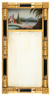 FEDERAL-STYLE EGLOMISE MIRROR
