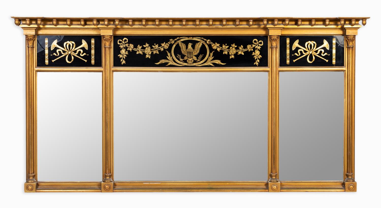 FEDERAL STYLE GILT & EGLOMISE
