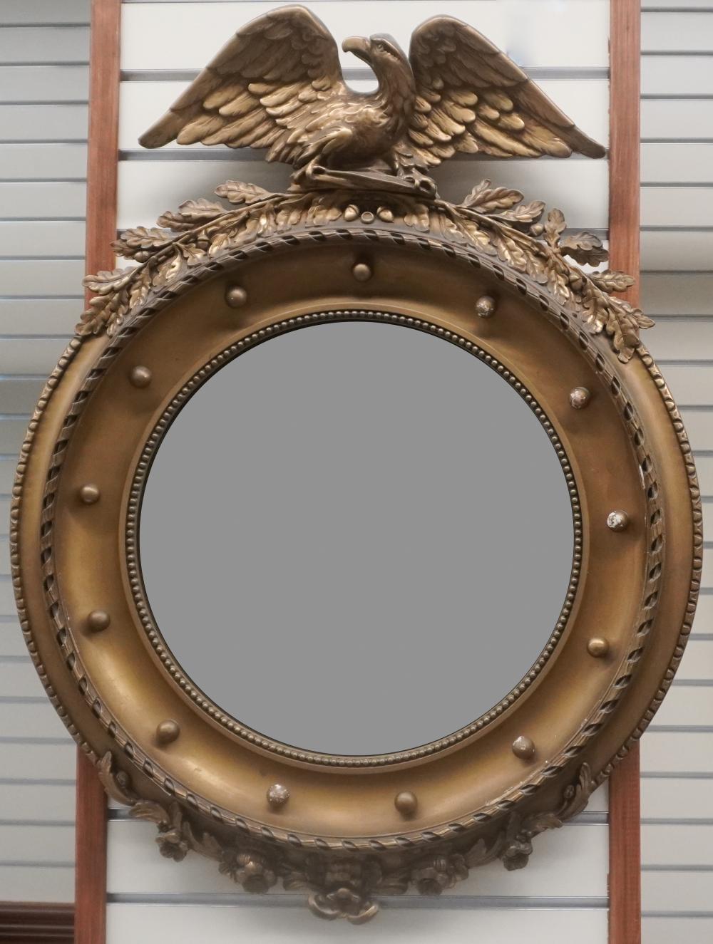 FEDERAL STYLE GILT ROUND CONVEX