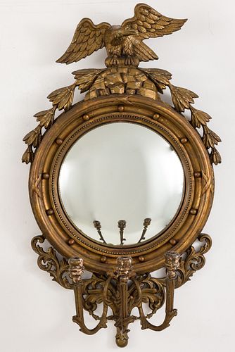 FEDERAL STYLE GILTWOOD CONVEX