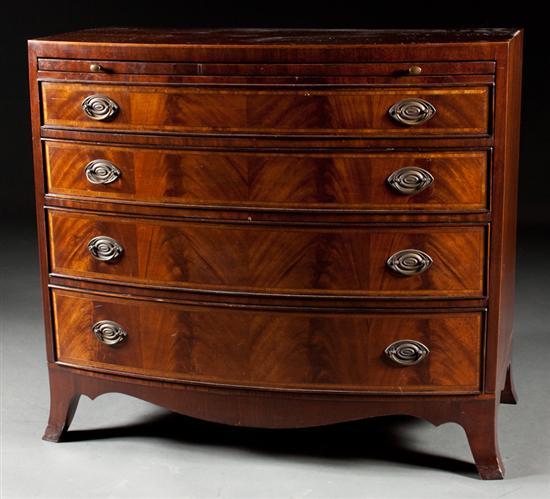 Federal style inlaid mahogany