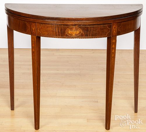 FEDERAL STYLE INLAID MAHOGANY
