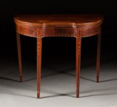 Federal style inlaid mahogany