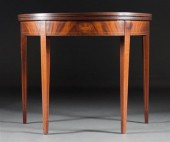 Federal style inlaid mahogany
