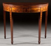 Federal style inlaid mahogany