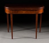 Federal style inlaid mahogany