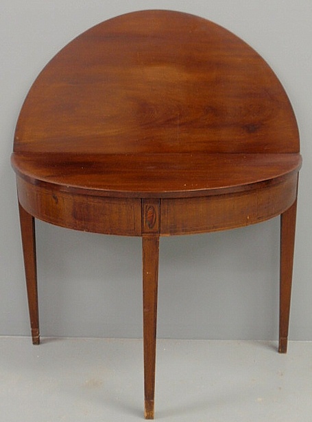 Federal style inlaid mahogany