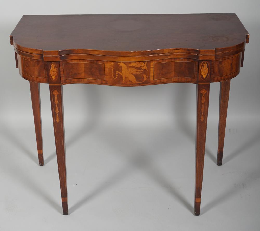 FEDERAL STYLE INLAID MAHOGANY GAMES
