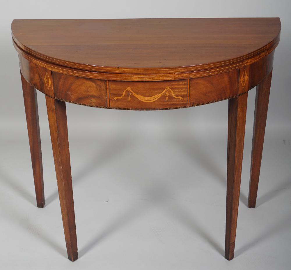 FEDERAL STYLE INLAID MAHOGANY GAMES