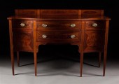Federal style inlaid mahogany