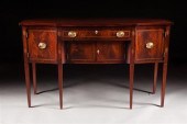 Federal style inlaid mahogany