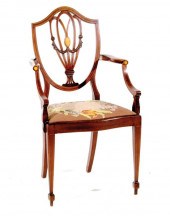 Federal style inlaid mahogany