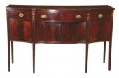 Federal style inlaid mahogany