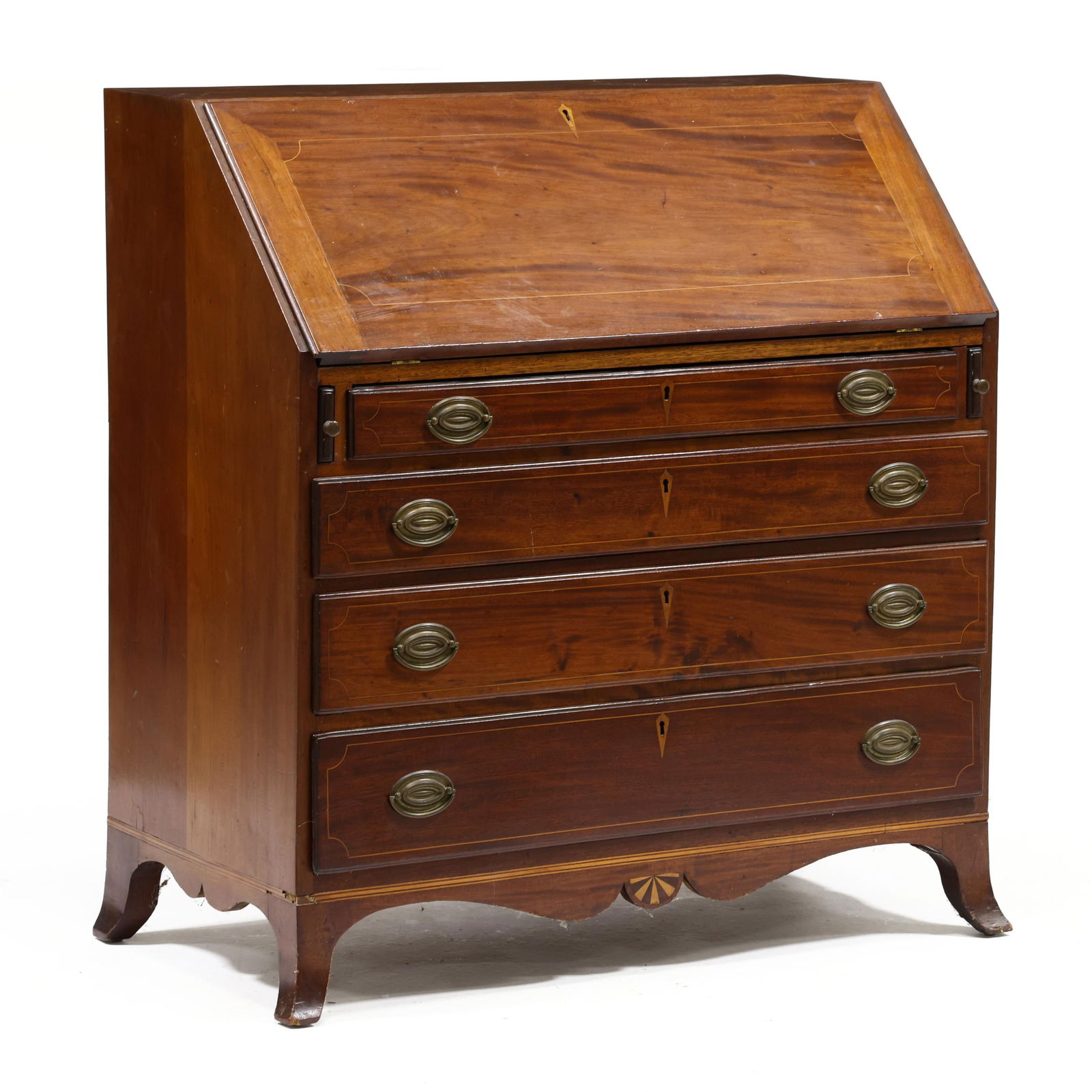 FEDERAL STYLE INLAID MAHOGANY SLANT