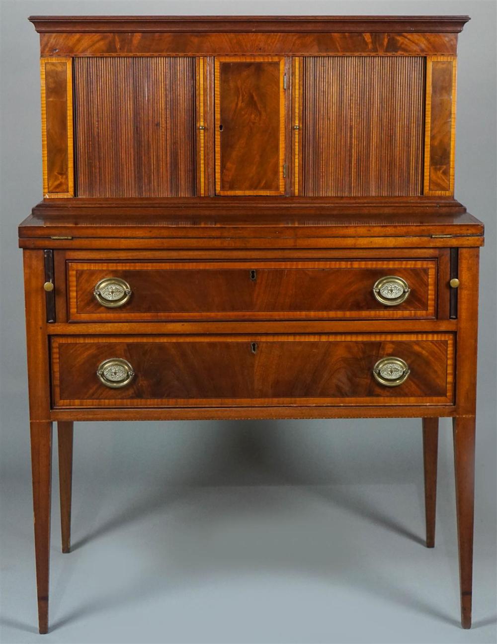 FEDERAL STYLE INLAID MAHOGANY