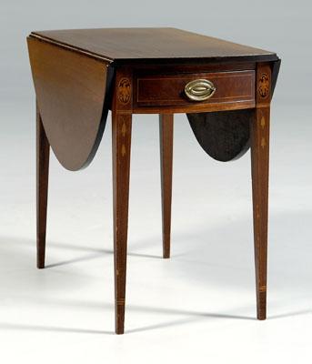 Federal style inlaid Pembroke