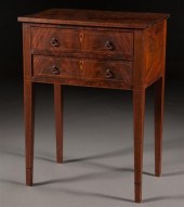 Federal style inlaid walnut  t