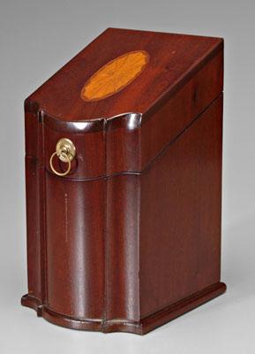 Federal style letter box, slant lid