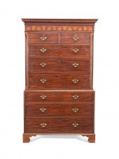 FEDERAL STYLE MAHOGANY 8-DRAWE