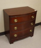 FEDERAL STYLE MAHOGANY BOW-FRO