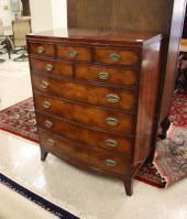 FEDERAL STYLE MAHOGANY BOW-FRO
