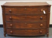 FEDERAL STYLE MAHOGANY BOW-FRO